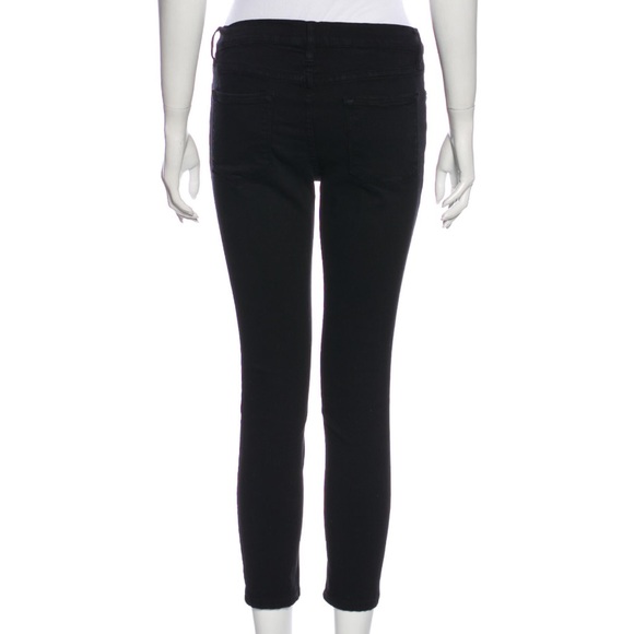 Frame, black skinny leg distressed jeans, size 28, EUC - Picture 3 of 4